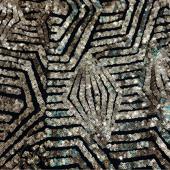 Forever 21 Gold sequins sexy skinny leggings pants size small party cocktails - Picture 4 of 12